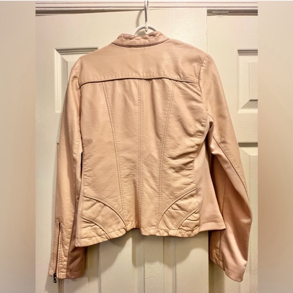 GUESS Faux Leather Y2K Racer Moto Jacket - Picture 10 of 14